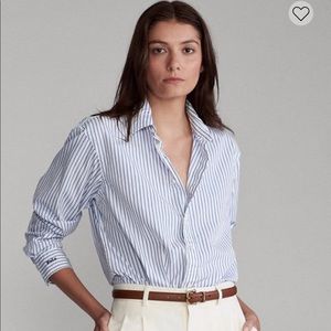 Ralph Lauren B&W striped oxford button-down